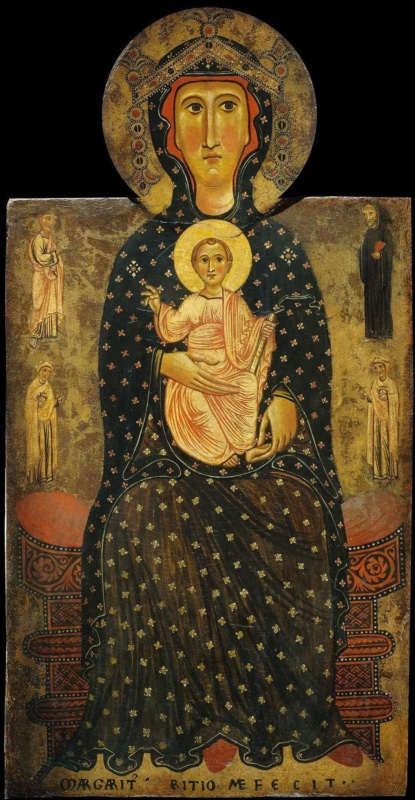 Virgin and Child Enthroned with four Saints